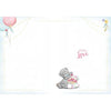 For You Me to You Bear Holding Big Flower Bouquet Birthday Card