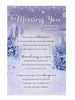 Missing You Nice Verse Snowy Design Christmas Card