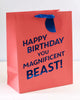 You Magnificent Beast! Funny Large Birthday Gift Bag