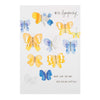 Pain And Sorrow Butterfly Design Sympathy Card