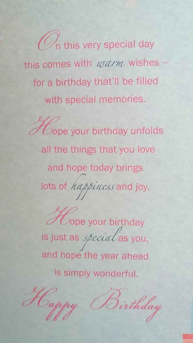 Niece Sentimental Verse Birthday Card – Collect Cards