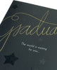 Contemporary Graduation Congratulations Card with Elegant Foil and Embossed Finish