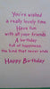 Age 5 Female Juvenile Birthday Card