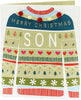 For A Son Funny Kraft Design Christmas Card