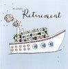 Happy Retirement Buttoned Up Greeting Card Button Embellished Cards