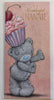 To Wonderful Nannie Cupcake On Tatty bear Head Design Mother's Day Card