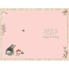 Cute Animal Design Cousin Birthday Card