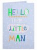 Hello There Little Man Birth Congrats New Baby Boy Card Congratulations