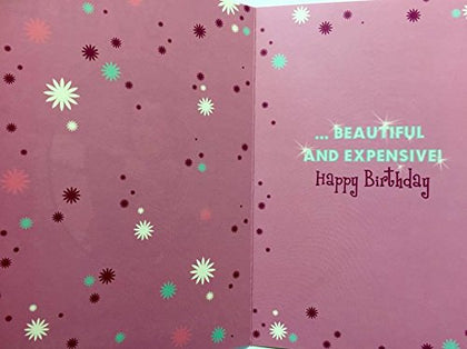 For Wife Sparkling Diamonds Witty Words Birthday Card