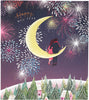 Happy New Year Card Beautiful Firework Design