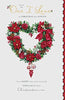 One I Love And Always Lovely Verse Heart Wreath Christmas Card