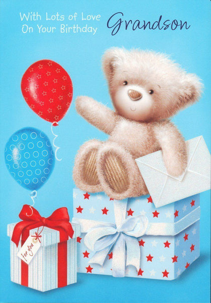 Grandson Birthday Large Greeting card Nice Cute Baby