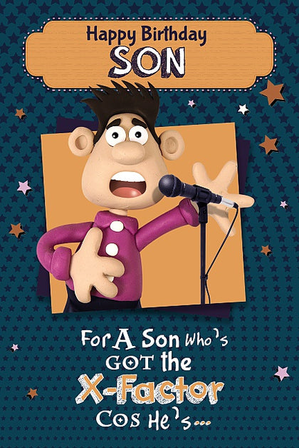 Happy Birthday Son Humour X Factor Card