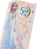 You're 5 Disney Frozen Princess Elsa Adventure Ahead Birthday Card with Badge