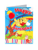 Pack of 6 Winnie The Pooh Balloons And Rainbow Design Birthday Cards