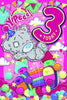 Yippee Today 3 Me to You Dinky Bear Colorful Birthday Card