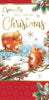 Box of 20 Squirrel and Bunny Design Luxury Slim Christmas Greetings Cards With Envelopes