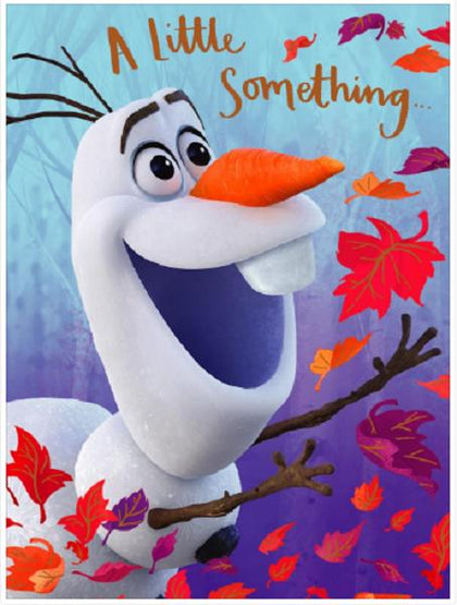 A Little Something Disney Frozen 2 Olaf Design Gift Wallet Birthday Card