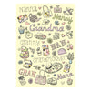 Embossed Textured Design Grandma Birthday Card