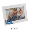 LOL Mirror Letters White Photo Frame 6" x 4"