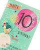 3D Elements Design 10th Birthday Card