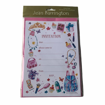 Pack of 20 Female Design Open Invitations - Tiara Design Invite