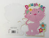 Daughter Kitty Happy Birthday Die Cut Card