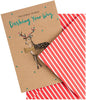 Reindeer with Bow-Tie Design Christmas Card