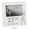 Ivory 25th Silver Wedding Anniversary Photo Frame