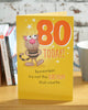 Funny 80th Birthday Card Age 80 Today