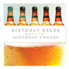 Beers and Cheers Open Male Birthday Card