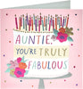 Fabulous Auntie Birthday Card