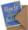 Birthday Card for Uncle Contemporary Text Design