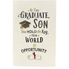 Son Graduation Card Fabulous Card with 3D Attachments and Full Colour Insert