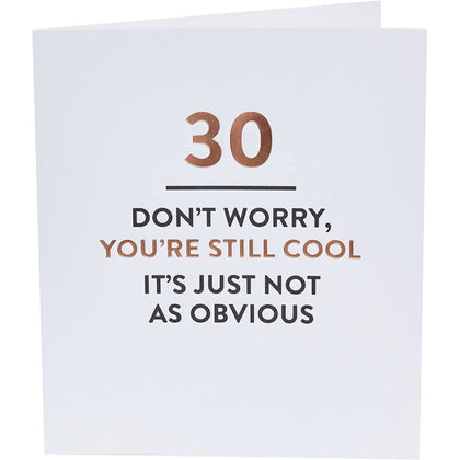 Funny 30th Birthday Card