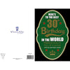 30th Birthday In The World Official Lager Funny Card