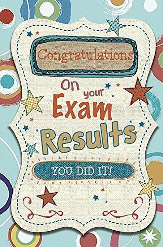 You Did It On Your Exam Results Colourful Congratulations Card 