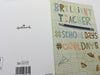 Brilliant Teacher School Days Thank You Teacher Card