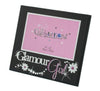 Black Glass Glamour Girl Photo Picture Frame 6" x 4"