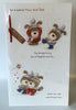 For Mum And Dad Adorable Couple Woof Christmas Card