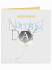 On Your Little Ones Naming Day Luxury Greeting Card