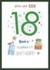 Son Stylish 18th Fantastic Happy Birthday Card