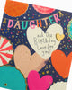 Bold Colourful Gold Foil Design Daughter Birthday Card