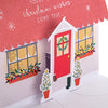 Classic Pop-up 3D House Design Mum and Dad Christmas Card