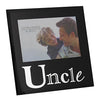 Uncle 5" x 3.5" Black Glass Photo Frame