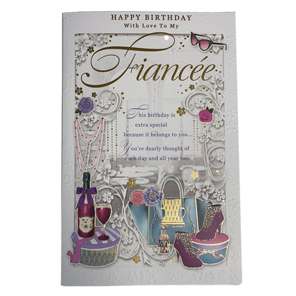 Fiancee This Birthday Extra Special Opacity Card