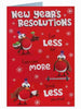 Humour Resolutions New Year Card