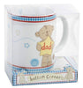 Button Corner Teddy Bear And Bunny Rabbit Gift Mug For Dad