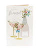 Fantastic Friend Prosecco Drinks Elegant Christmas Card