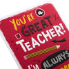 Thank You Teacher Card "Great Teacher"